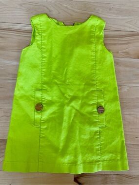 Baby Gap Dress Bright Green Mod 60s Dress Size 18-24 months